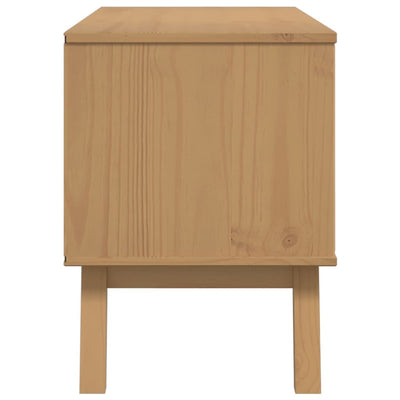 TV-taso OLDEN ruskea 114x43x57 cm täysi mänty