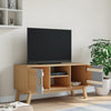 TV-taso OLDEN harmaa ja ruskea 114x43x57 cm täysi mänty