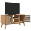 TV-taso OLDEN harmaa ja ruskea 114x43x57 cm täysi mänty
