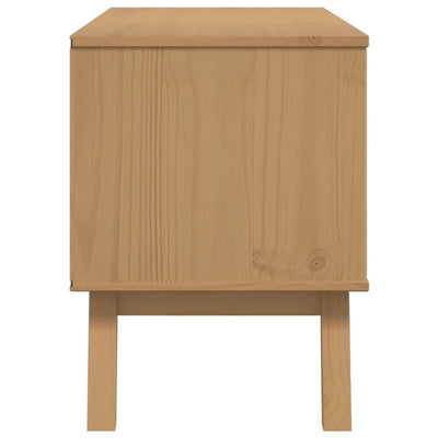 TV-taso OLDEN harmaa ja ruskea 114x43x57 cm täysi mänty