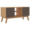 TV-taso OLDEN harmaa ja ruskea 114x43x57 cm täysi mänty
