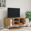 TV-taso OLDEN valkoinen ja ruskea 114x43x57 cm täysi mänty
