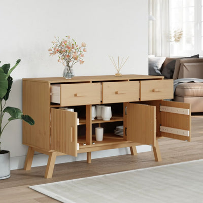 Senkki OLDEN ruskea 114x43x73,5 cm täysi mänty