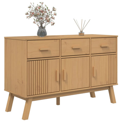 Senkki OLDEN ruskea 114x43x73,5 cm täysi mänty