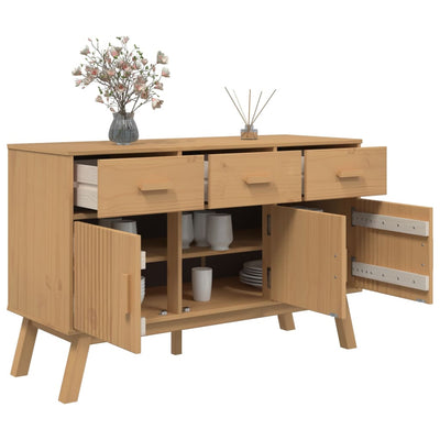 Senkki OLDEN ruskea 114x43x73,5 cm täysi mänty