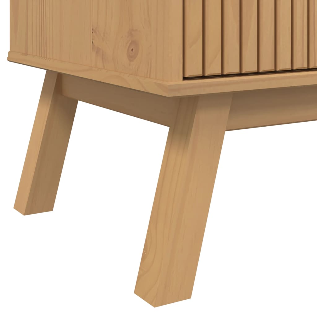 Senkki OLDEN, väri ruskea, mitat 114x43x73,5 cm, materiaali täysmänty