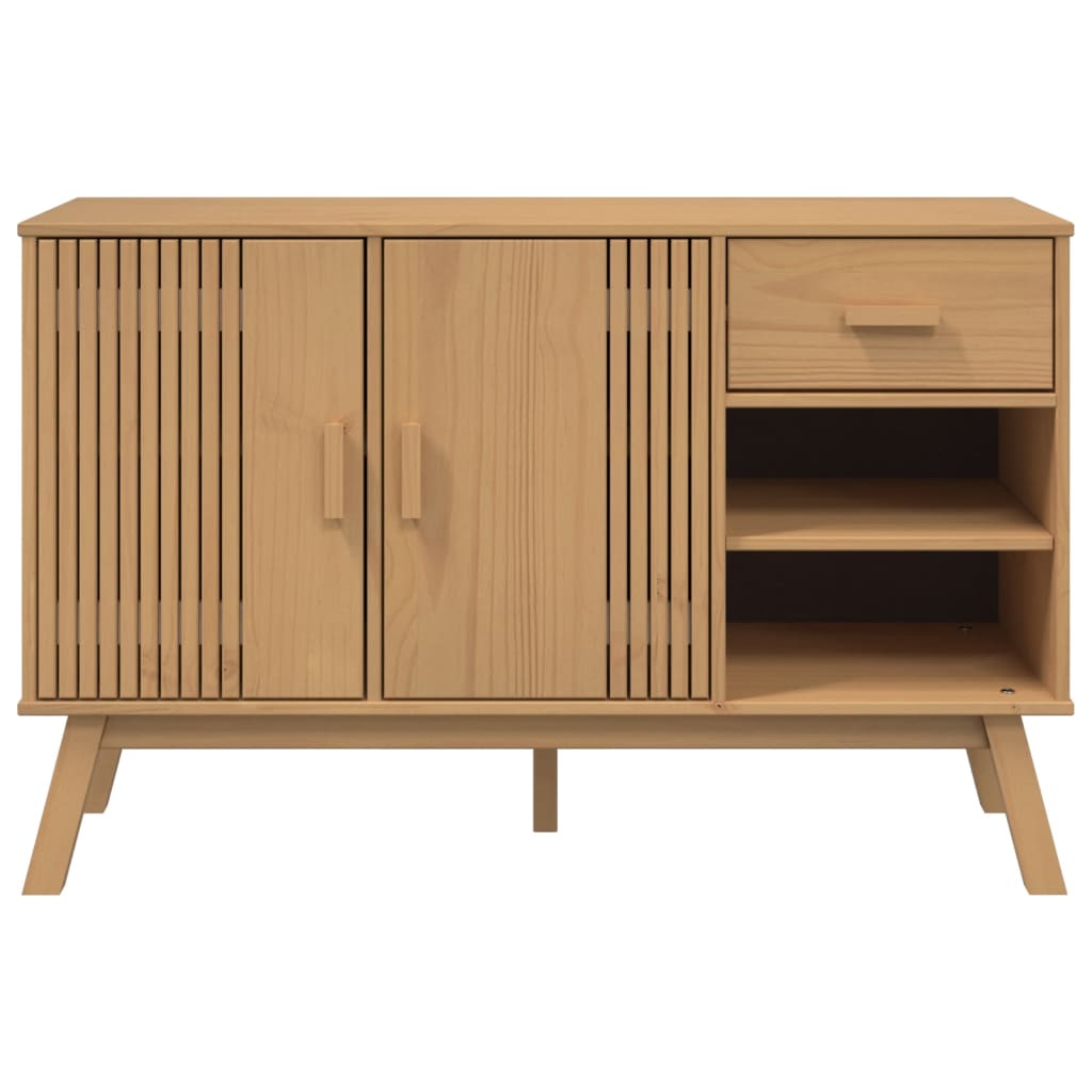 Senkki OLDEN, väri ruskea, mitat 114x43x73,5 cm, materiaali täysmänty