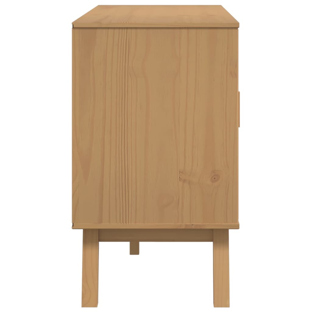 Senkki OLDEN, väri ruskea, mitat 114x43x73,5 cm, materiaali täysmänty