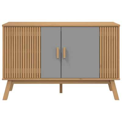 Senkki OLDEN harmaa ja ruskea 114x43x73,5 cm täysi mänty