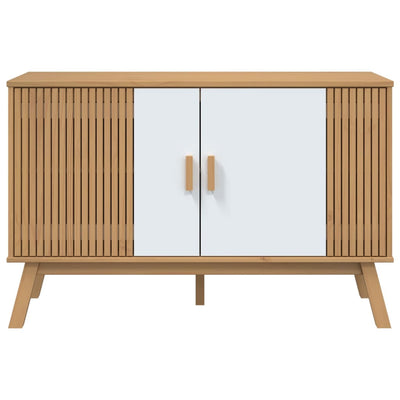 Senkki OLDEN valkoinen ja ruskea 114x43x73,5 cm täysi mänty
