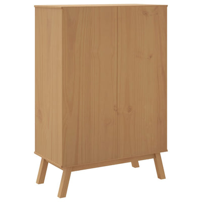 Kaappi OLDEN harmaa ja ruskea 85x43x125 cm täysi mänty