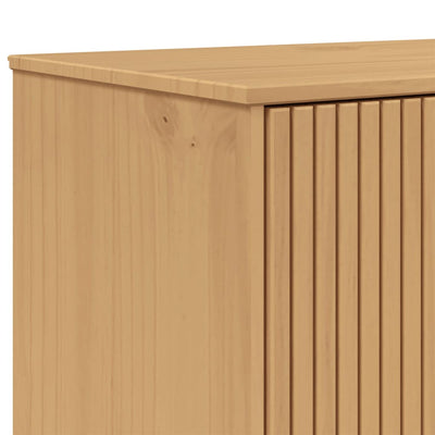 Kaappi OLDEN harmaa ja ruskea 85x43x125 cm täysi mänty
