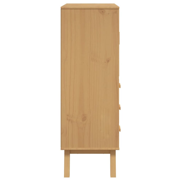 Kaappi OLDEN valkoinen ja ruskea 85x43x125 cm täysi mänty