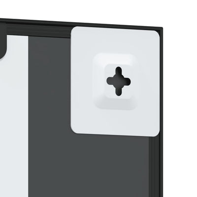 Musta seinäpeili Soriana 60x100cm (suorakulmio rauta)