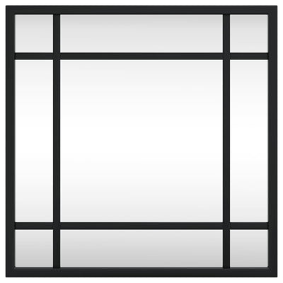 Musta seinäpeili Soriana 30x30cm (neliö metalli)