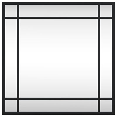 Musta seinäpeili Soriana 40x40cm (neliö rauta)