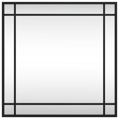 Musta seinäpeili Soriana 50x50cm (neliö rauta)