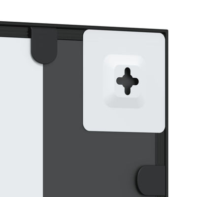 Musta seinäpeili Soriana 50x50cm (neliö rauta)