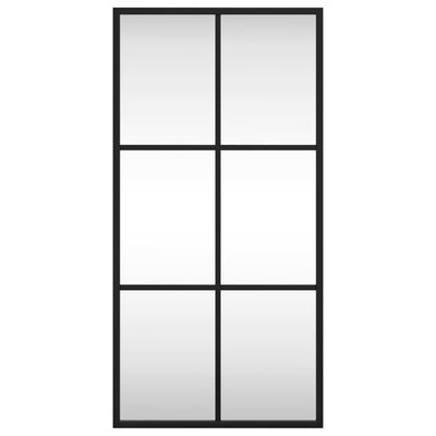 Musta seinäpeili Puggioli 30x60cm (suorakulmio rauta)