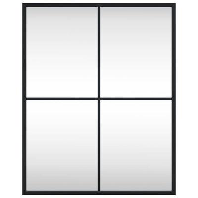 Musta seinäpeili Puggioli 40x50cm (suorakulmio rauta)