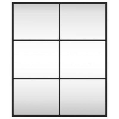 Musta seinäpeili Puggioli 50x60cm (suorakulmio rauta)