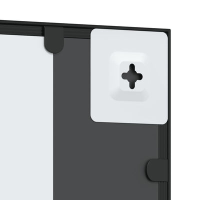 Musta seinäpeili Puggioli 50x80cm (suorakulmio rauta)