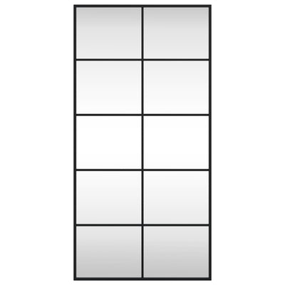 Musta seinäpeili Puggioli 50x100cm (suorakulmio rauta)