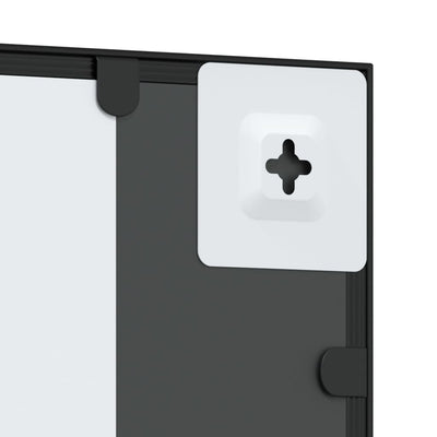 Musta seinäpeili Puggioli 50x100cm (suorakulmio rauta)