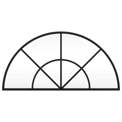 Musta seinäpeili Berena 60x30cm (kaari rauta)