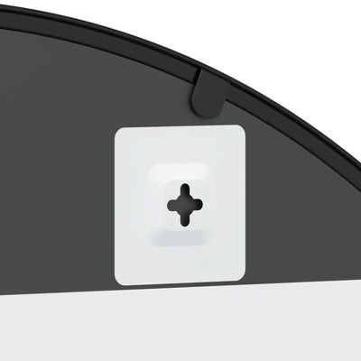 Musta seinäpeili Berena 80x40cm (kaari rauta)