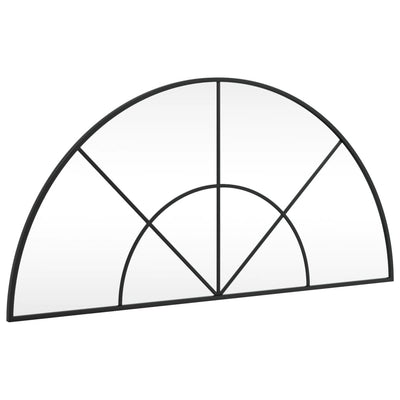 Musta seinäpeili Berena 100x50cm (kaari rauta)