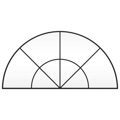 Musta seinäpeili Berena 100x50cm (kaari rauta)