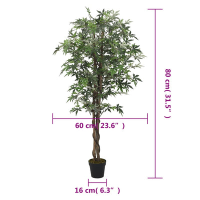 Tekokasvi vaahtera 224 lehteä 80 cm vihreä