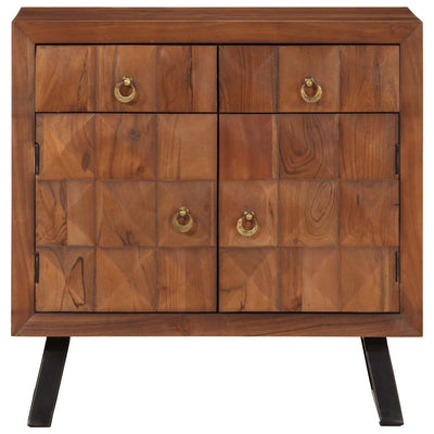 laatikkokaappi hunajaruskea 70x35x70 cm massiivipuu akaasia