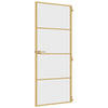 Kultainen sisäovi ohut Vanzeti 83x201,5cm (karkaistu lasi ja alumiini)