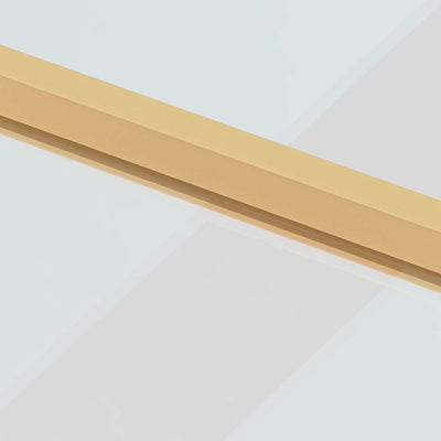 Kulta sisäovi ohut Vanzeti 102,5x201,5cm (karkaistu lasi ja alumiini)