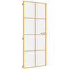Kultainen sisäovi ohut Vanzeti 83x201,5cm (karkaistu lasi ja alumiini)