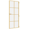 Kultainen sisäovi ohut Vanzeti 83x201,5cm (karkaistu lasi ja alumiini)