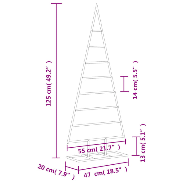 Musta metallinen koristejoulukuusi Iboio 125cm