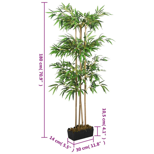 Tekokasvi bambupuu 1216 lehteä 180 cm vihreä