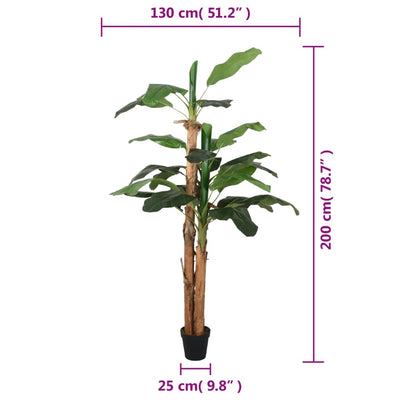 Tekokasvi banaanipuu 22 lehteä 200 cm vihreä