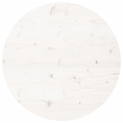Pöytälevy pyöreä valkoinen Ø90x3 cm täysi mänty