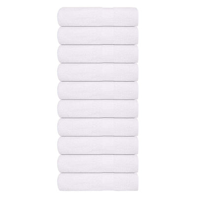 käsipyyhkeet 10 kpl valkoinen 50x100 cm 360 gsm 100% puuvillaa