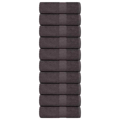 Antrasiitti saippuapyyhkeet Nayeli 30x30cm (10 kpl, 100% puuvilla)