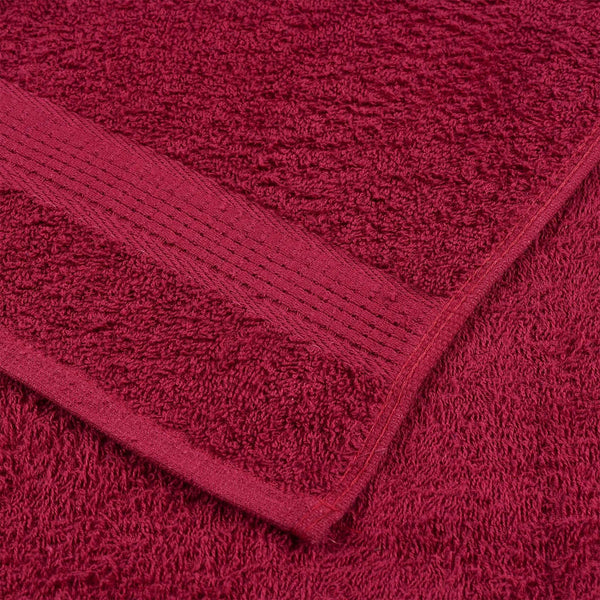 Käsipyyhkeet SAMPAKONEN 2 kpl viininpunainen 50x100 cm 360 gsm
