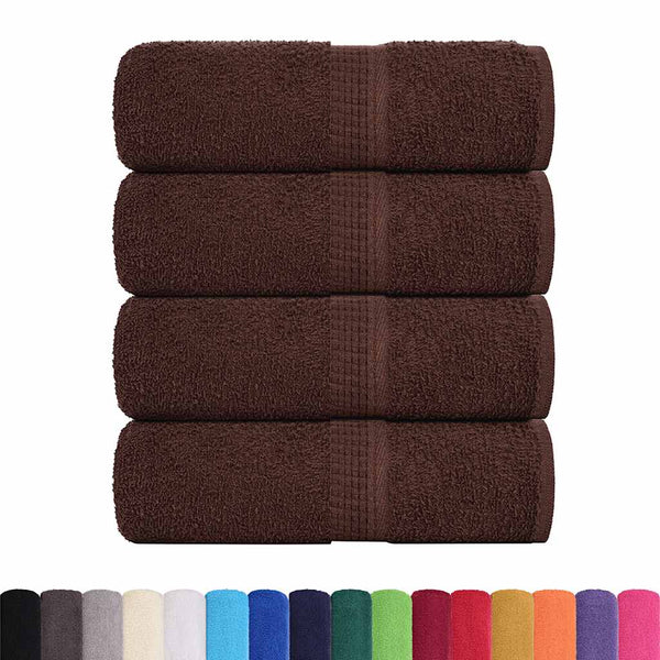 Pesupyyhkeet SAMMAKO 4 kpl ruskea 30x30 cm 360 gsm