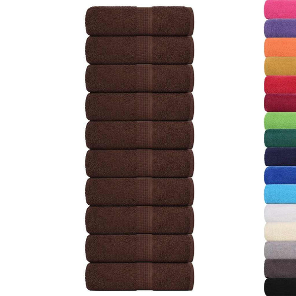 Vieraspyyhkeet SAMMAKO 10 kpl Ruskea 30x50 cm 360 gsm