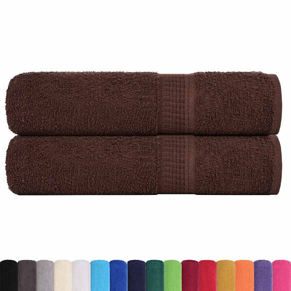 Ruskea kylpypyyhkeet Nayeli 100x150cm (2 kpl 360 gsm 100% puuvilla)