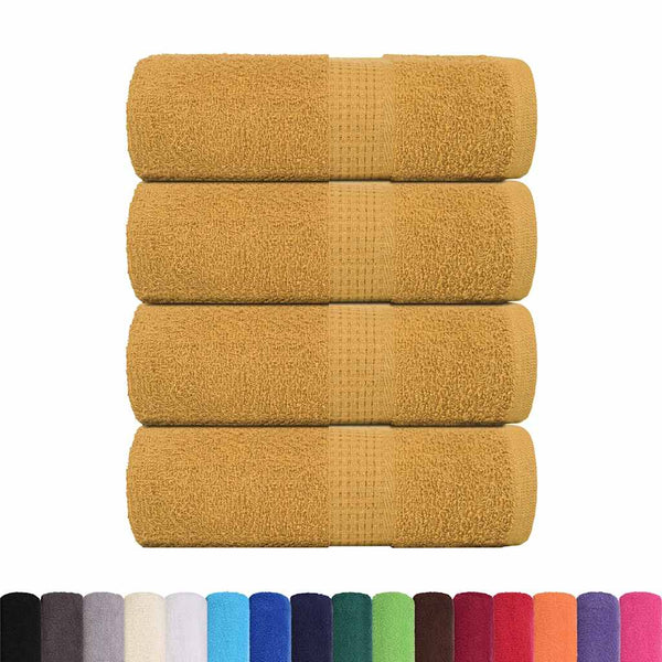 Vieraspyyhkeet SAMMAKO 4 kpl kulta 30x50 cm 360 gsm