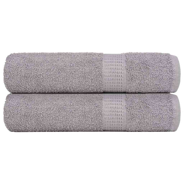 Käsipyyhkeet SAMPAKKO 2 kpl harmaa 50x100 cm 360 gsm